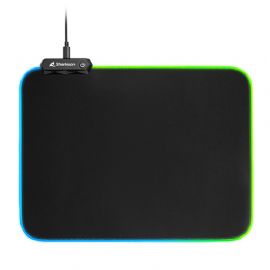 SHARKOON MOUSEPAD TAPPETINO GAMING 1337 MAT RGB V2 360, USB, LUNGHEZZA 36CM - 1337 MAT RGB V2 360