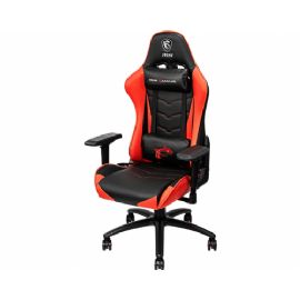 MSI GAMING CHAIR MAG CH120 ECOPELLE, CUSCINO CERVICALE E LOMBARE, COMPLETAMENTE REGOLABILE, BASE IN METALLO, COLORE NERO/ROSSO - MAG CH120