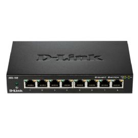 D-LINK SWITCH 8 PORTE GIGABIT CASE METALLICO - DGS-108