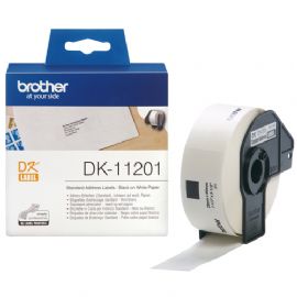 BROTHER DK-11201 ETICHETTE MULTIUSO ADESIVE 400PZ 29X90mm BIANCHE - DK11201