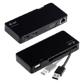 I-TEC DOCKING STATION USB 3.0, LAN ETHERNET RJ45, HDMI, VGA - U3TRAVELDOCK