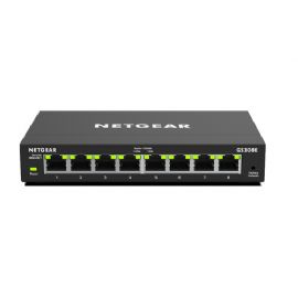 NETGEAR SWITCH 8 PORTE MANAGED GIGABIT ETHERNET (10/100/1000) - GS308E-100PES