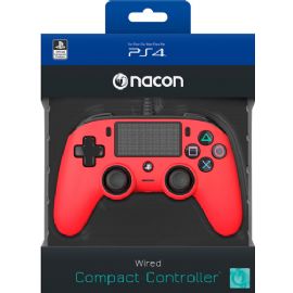 NACON COMPACT CONTROLLER CON CAVO PER PLAYSTATION 4 RED (PC COMPATIBILE) - PS4OFCPADRED