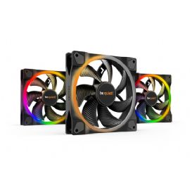 BE QUIET! VENTOLA LIGHT WINGS 140MM ARGB PWM FAN BLACK 3 PACK - BL078