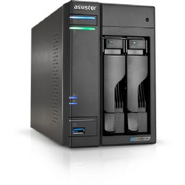 ASUSTOR NAS 2 BAY 2XSATA3 6Gb/s, 2.5/3.5 HDD/SSD, QUAD CORE 2GHZ, 2XM2 PCIE SLOTS, RAM 4GB DDR4 SODIMM, 2X2.5GBE LAN, 3XUSB 3.2 GEN-1, WOW (WAKE ON WAN), CRITTOGRAFIA HARDWARE, EZ CONNECT, EZ SYNC - AS6602T