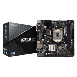 ASROCK MB H310, H310CM-DVS, LGA 1151, 2DDR4 PCI-E X16 DVI MATX - H310CM-DVS