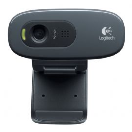 LOGITECH WEBCAM HD C270 USB 3MPX 1280X720  FLUID CRYSTAL MICROFONO INCORPORATO CLIP FISSAGGIO RILEVAMENTO AUTOMATIVO VOLTO E MOVIMENTO - 960-001063