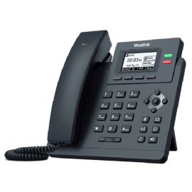 YEALINK TELEFONO VOIP 2XLAN GIGABIT POE, VOCE HD, DISPLAY MONOCROMATICO, 1XRJ9, 2 LINEE SIP - SIP-T31G