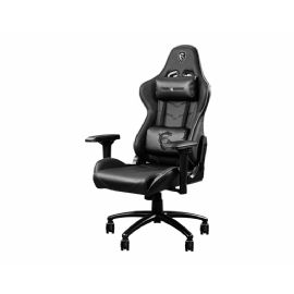 MSI GAMING CHAIR MAG CH120I ECOPELLE, CUSCINO CERVICALE E LOMBARE, COMPLETAMENTE REGOLABILE, BASE IN  METALLO, COLORE NERO - MAG CH120I