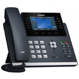 YEALINK TELEFONO VOIP 2XLAN GIGABIT, DISPLAY A COLORI 4,3, 1XRJ9, 16 LINEE SIP - SIP-T46U