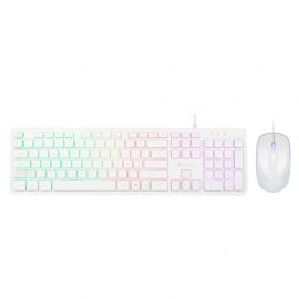 NGS KIT TASTIERA + MOUSE WIRED USB, RETROILLUMINAZIONE RGB, 1600DPI, BIANCO - SPRITEKIT