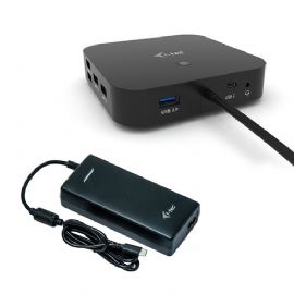 I-TEC DOCKING STATION USB-C DUAL DISPLAY WITH POWER DELIVERY 100W+CHARGER-C112W - C31DUALDPDOCKPD100W