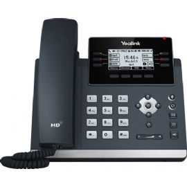 YEALINK TELEFONO VOIP 2XLAN GIGABIT POE, DISPLAY MONOCROMATICO, 1XRJ9, 12 LINEE SIP - SIP-T42U