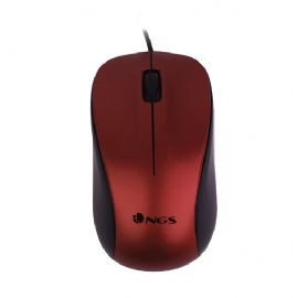 NGS MOUSE OTTICO 1200 DPI CON FILO ROSSO - CREWRED